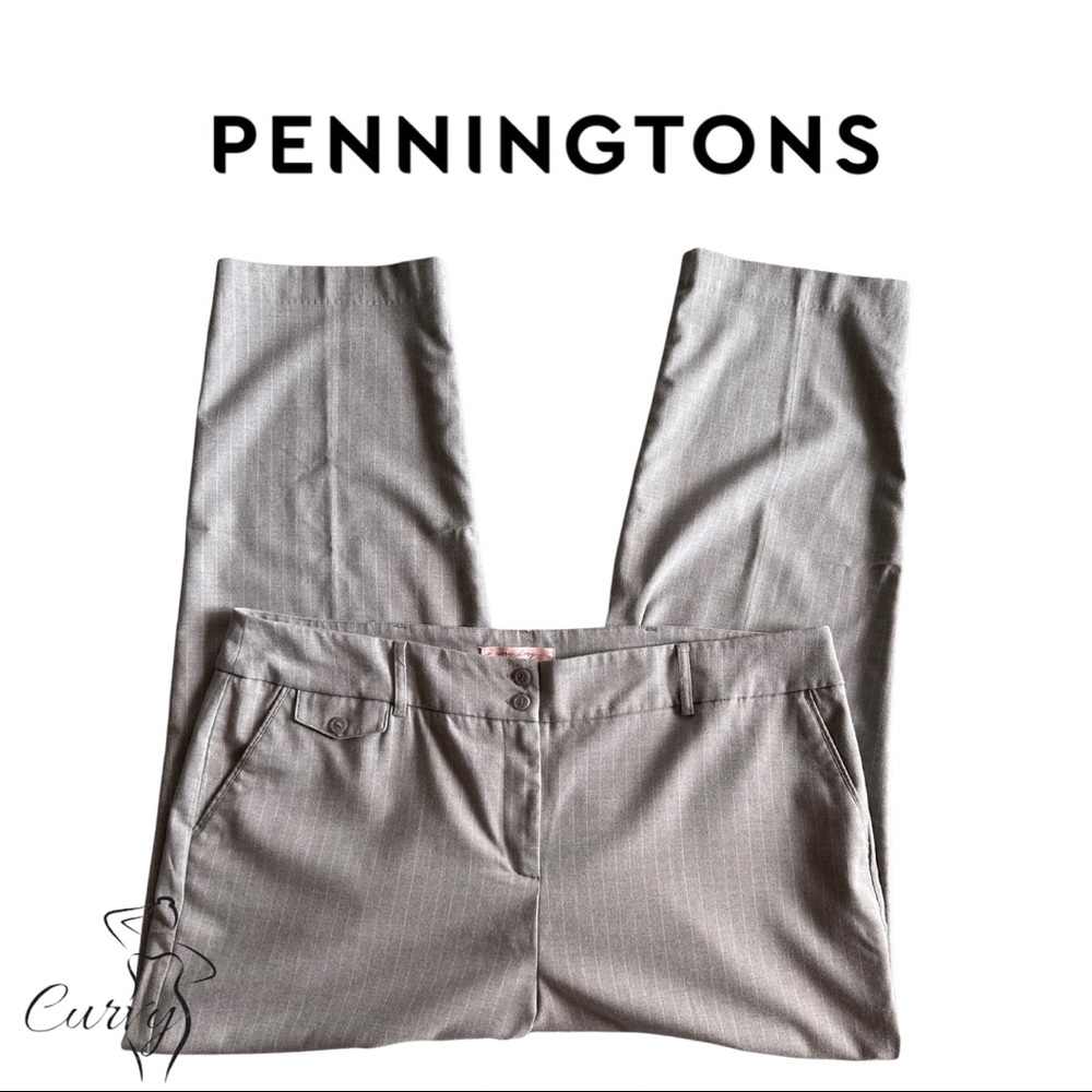 SZ 22 - PENNINGTONS STRIPPED DRESS PANTS